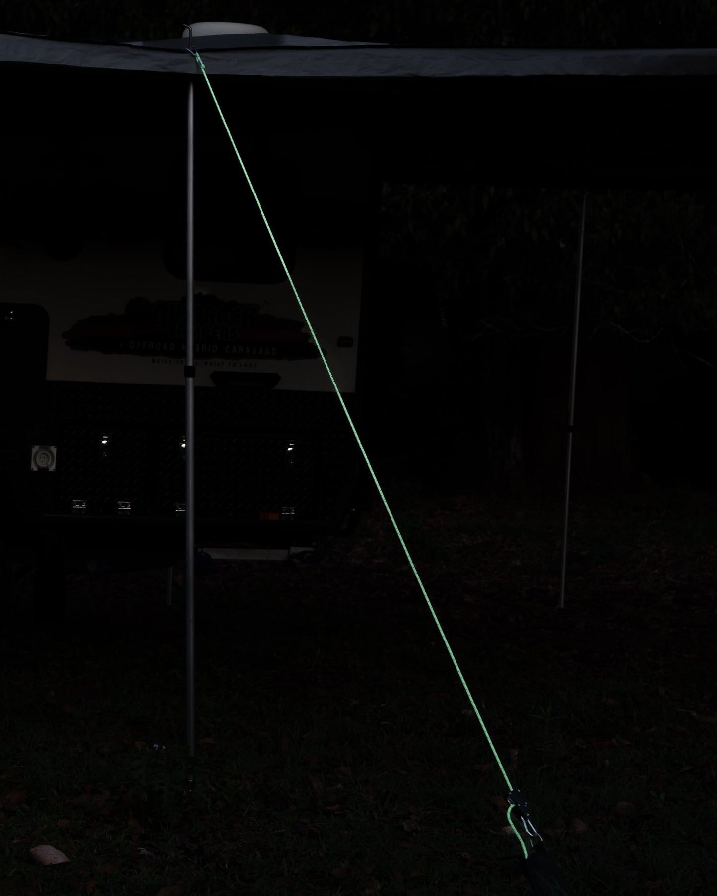 Ratcheting Glow in the Dark Guy Rope System